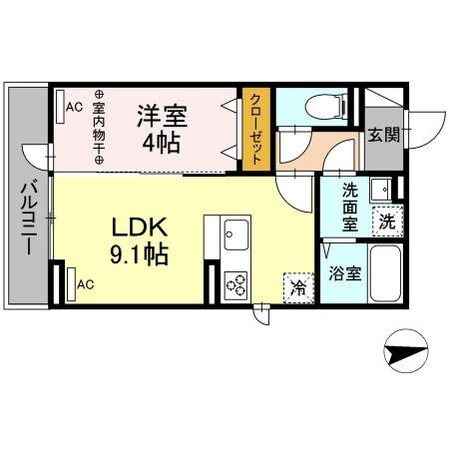 D-Room蒲町の物件間取画像
